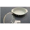 Image 2 : PYREX CASSEROLE BLACK SNOWFLAKE DISH W LID
