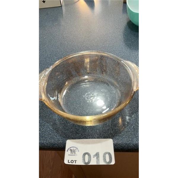 1950s CULVERS/FIRE KING CASSEROLE DISH no lid