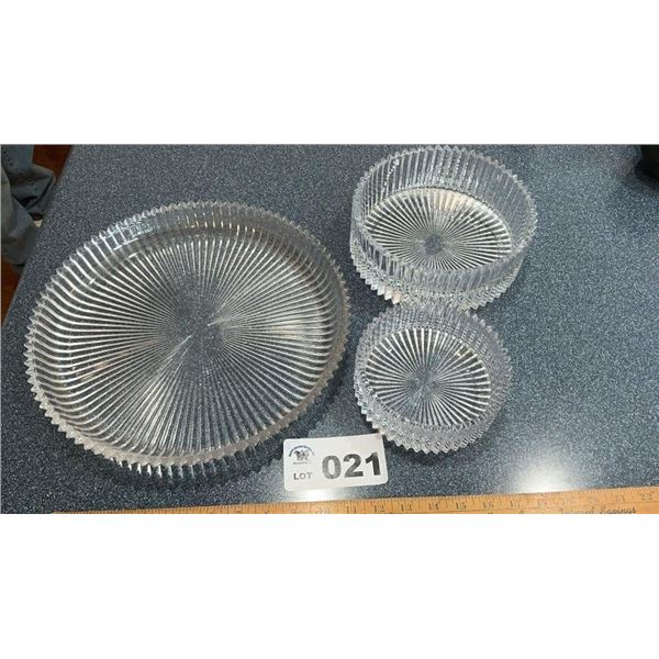 MIKASA DIAMOND FIRE SERVING DISHES