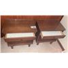 Image 1 : MCM BASSETT NIGHT STANDS 2  w GLASS TOPS (
