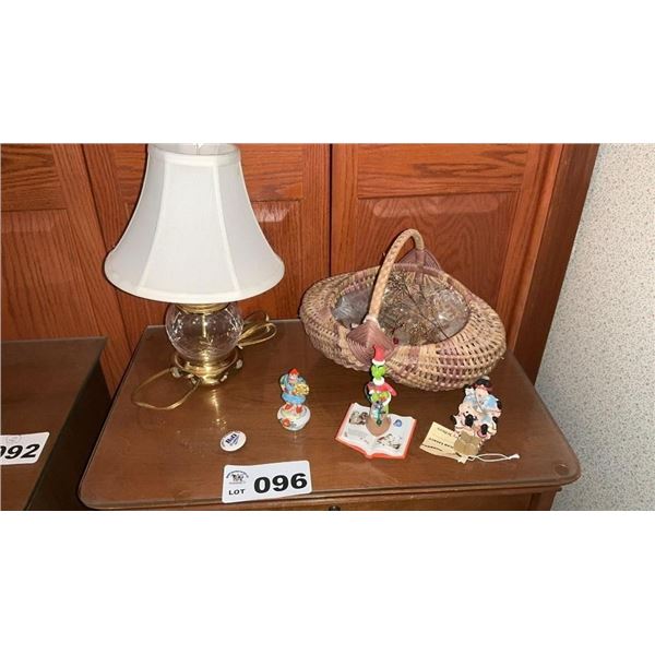 LAMP, BASKET, MINATURES