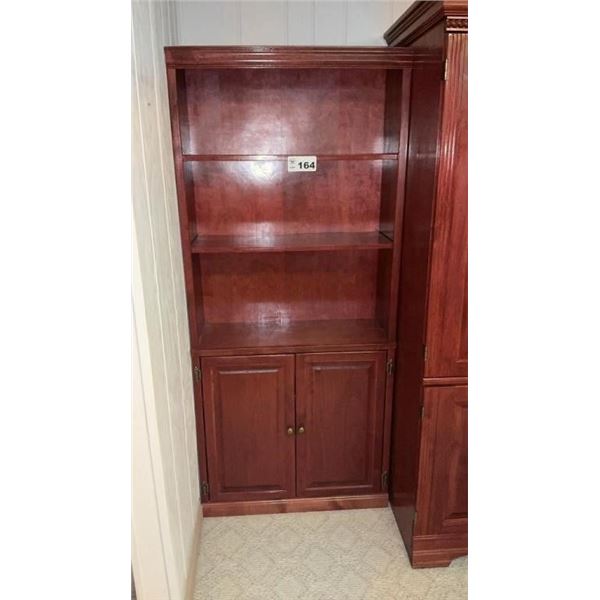 6 ft x 32 inches CHERRY BOOKCASE ( matches lot