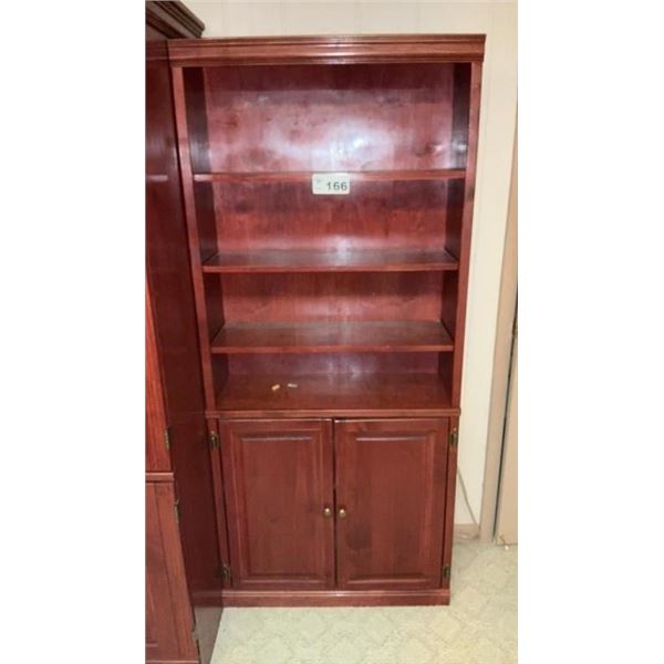6 ft x 32 inches CHERRY BOOKCASE ( matches lot