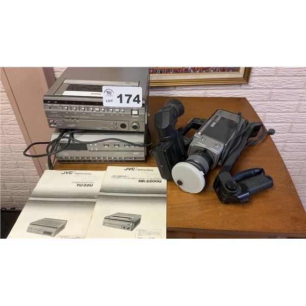 JVC CAMERA EQUIPMENT, PANASONIC MOTION PIC CAMERA