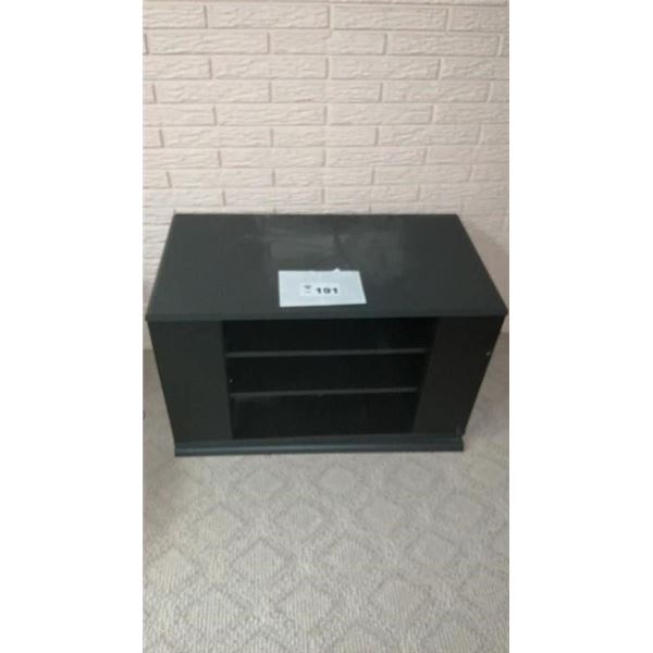 BLACK SWIVEL TV STAND