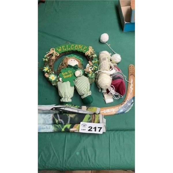 ST PATS WREATH, YARN, BOMARAM, JAPAN CLOTH
