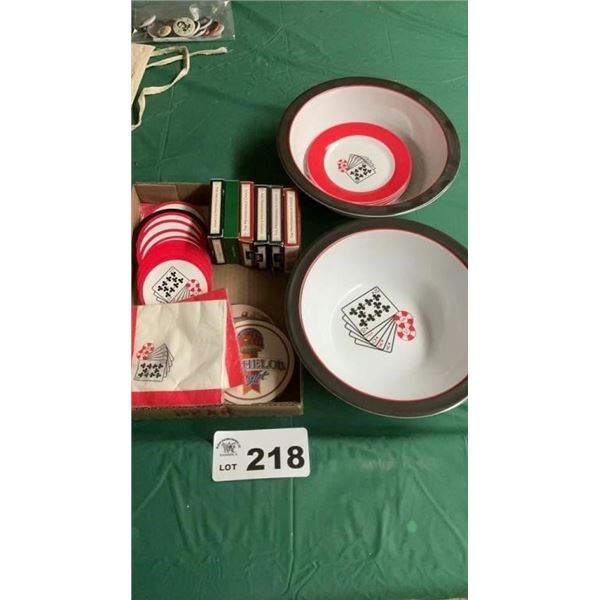 PLAYING CARDS, BOWLS