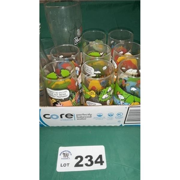 CHARACTER GLASSES, BEER GLASSES