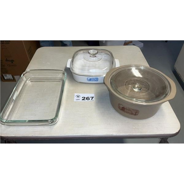 CASSEROLE DISHES, PUREX BAKING DISH