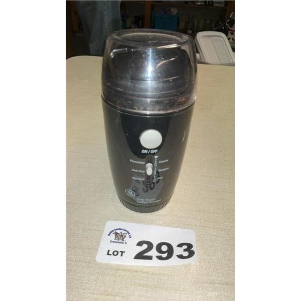 GE ONE TOUCH COFFEE GRINDER
