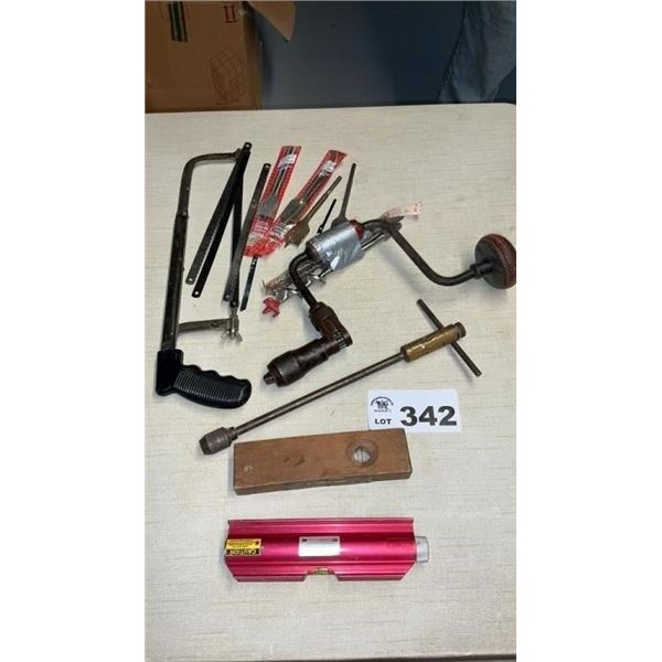 HACKSAW, BRAZEN BITS, LEVELS