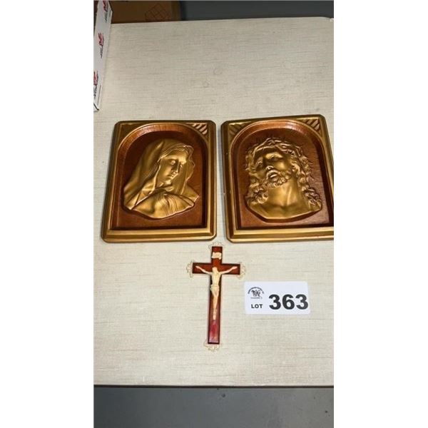 CHALK PLAQUES, CROSS