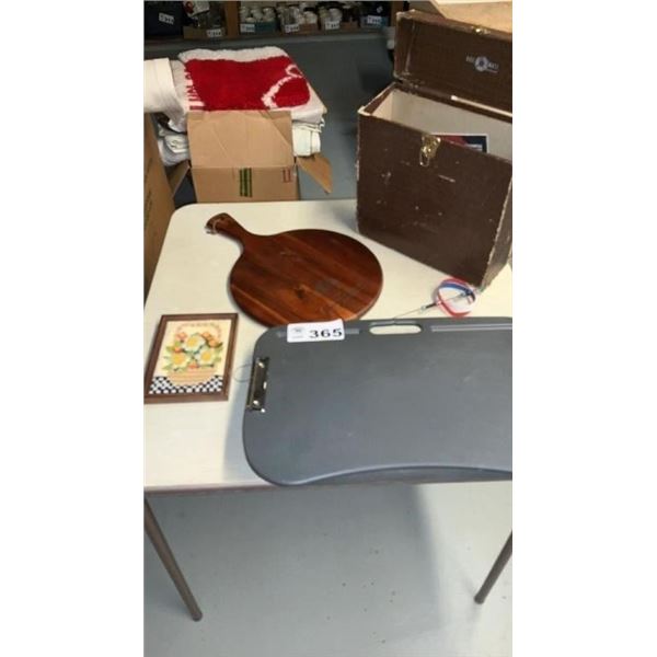 LAP DESK, RECORD CASE, PICTURE, CHARCUTERIE BOARD