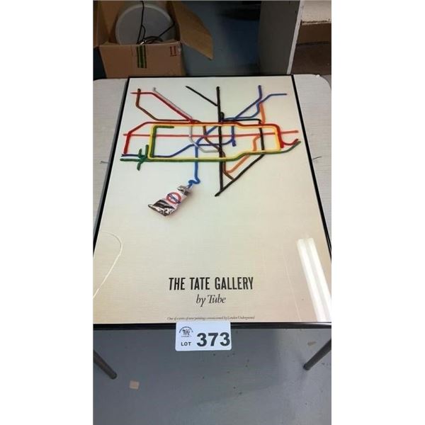 FRAMED POSTER-glass cracked