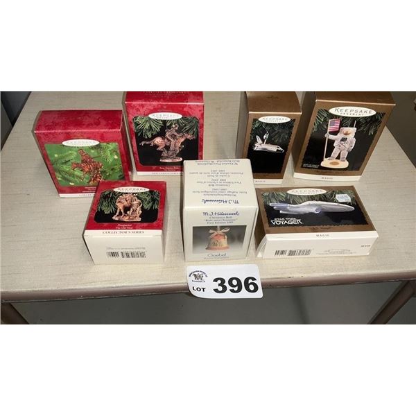HALLMARK ORNAMENTS - SPACE, OLD WEST, HUMMEL BELL