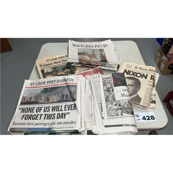 VINTAGE HISTORICAL NEWSPAPERS