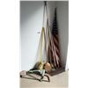 Image 1 : FLAG, GARDEN TOOLS, SAW, BROOM
