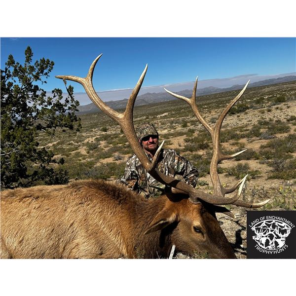 Fully Guided Private Land Trophy Bull Elk Hunt in New Mexico for 1 Hunter GMU 36 in 2025 w/ LOETH