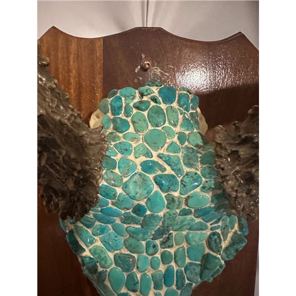 Mule Deer Stone Inlay Adorned Skull