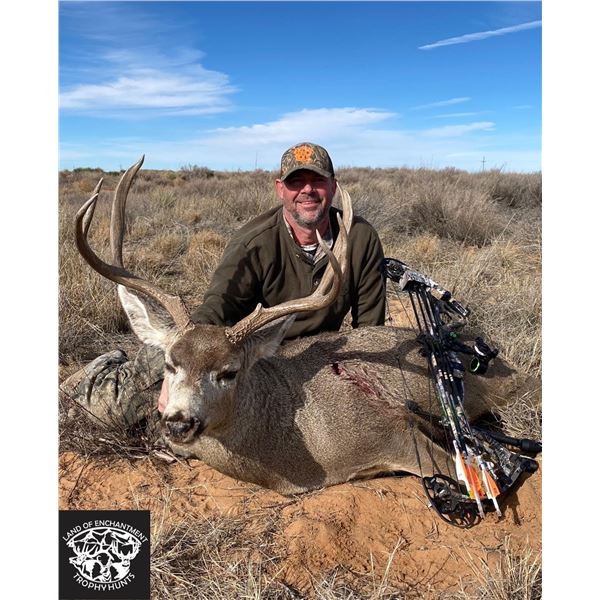 Fully Guided Private Land Archery Mule Deer Hunt in NM for 1 Hunter in GMU 31 Jan of 2026 w/ LOETH