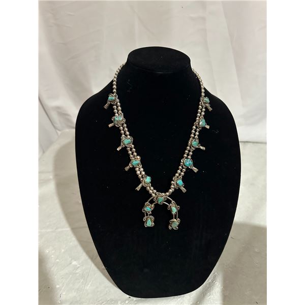 Navajo Squash Blossom Necklace