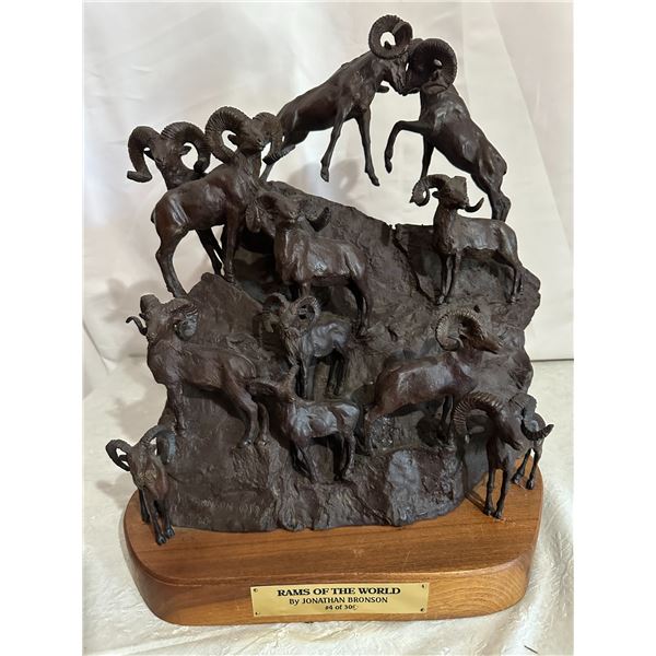 Rams of the World Bronze by Jonathan Bronson