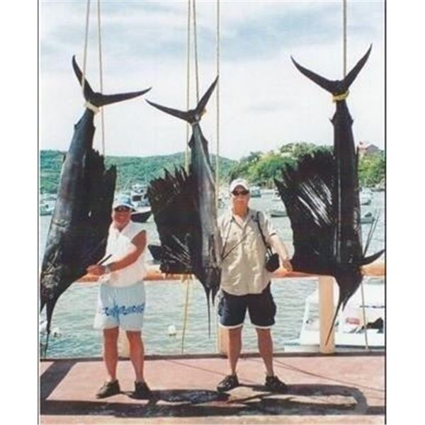 6-DAYS IN ZIHUATANEJO, MEXICO WITH 4-DAYS OF FANTASTIC FISHING FOR 1 ANGLER