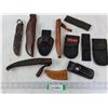 Image 1 : Assorted Leather and Nylon Knife Sheaths