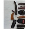 Image 2 : Assorted Leather and Nylon Knife Sheaths