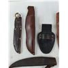 Image 3 : Assorted Leather and Nylon Knife Sheaths