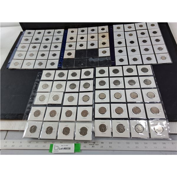 Modern 10 Cent Pieces ( Silver) and 1973 Quarters