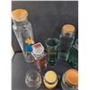 Image 2 : Rubbermaid with Various Glass Containers and 2 White Tin containers Cannot Ship