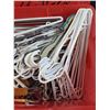 Image 3 : * Storage Tote full of plastic and wooden Hangers.  Cannot Ship.