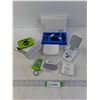 Image 1 : Assorted Phone Chargers, Smart Tag and Stand