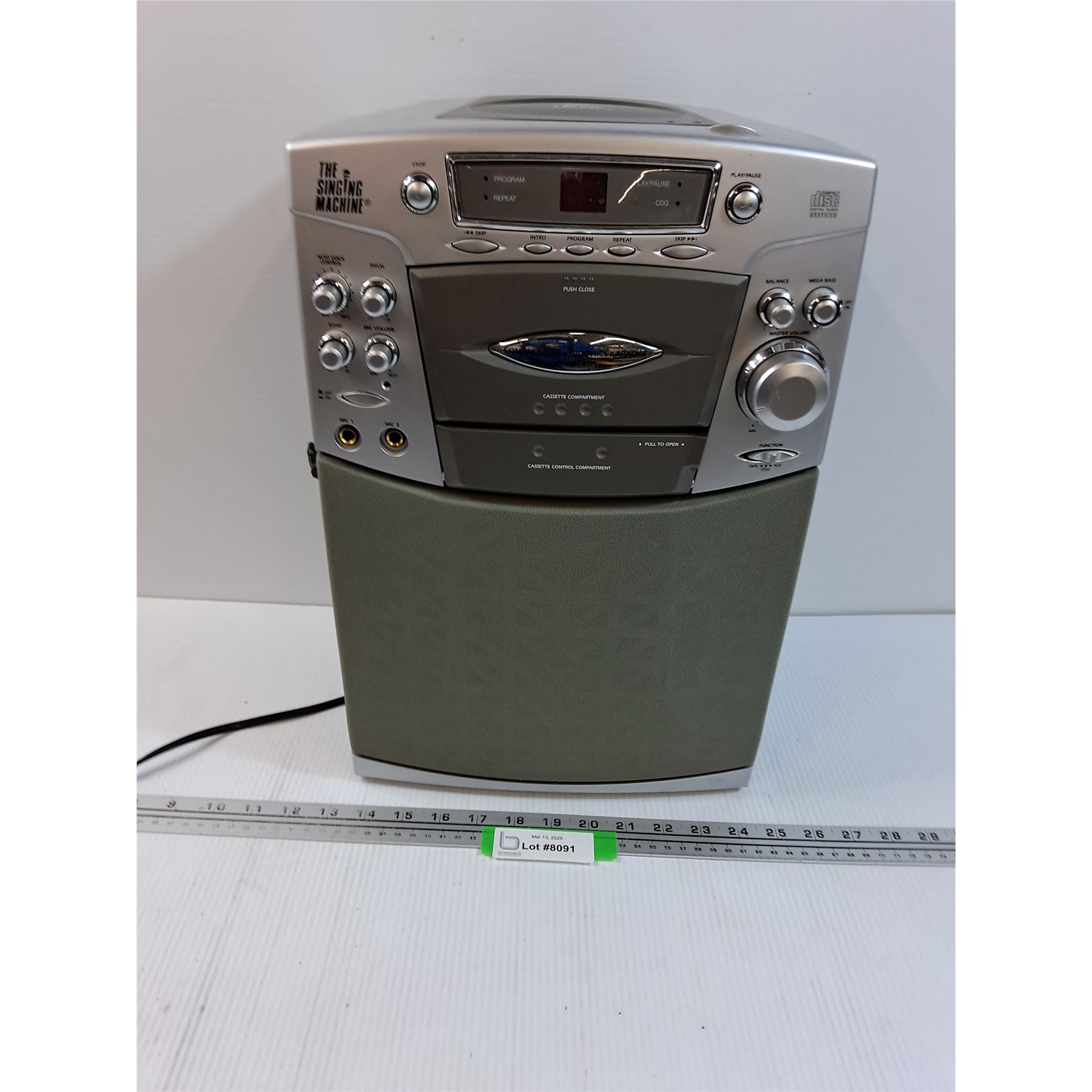 Machine Cd Player The Singing Machine CD/Cassette Player - Powers On - As Is - Bodnarus ...