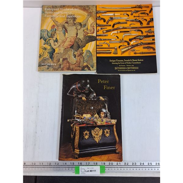 (3) Collector Books: Sotheby's, Butterfield & Butterfield, Peter Finer