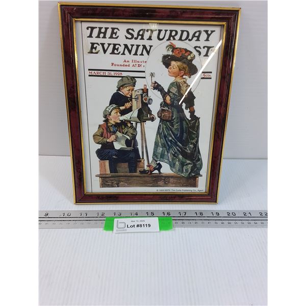 The Saturday Evening Post Print in Frame - 9" x 11"