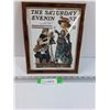 Image 1 : The Saturday Evening Post Print in Frame - 9" x 11"