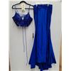 Image 1 : * 2Cute Blue Prom  Two-Piece Dress - Size 12