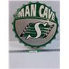 Image 1 : Saskatchewan Roughriders "Man Cave" Bottle Cap - 16" Diameter