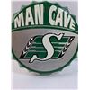 Image 3 : Saskatchewan Roughriders "Man Cave" Bottle Cap - 16" Diameter