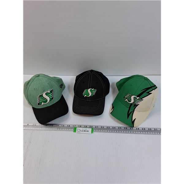 (3) Saskatchewan Roughriders Hats