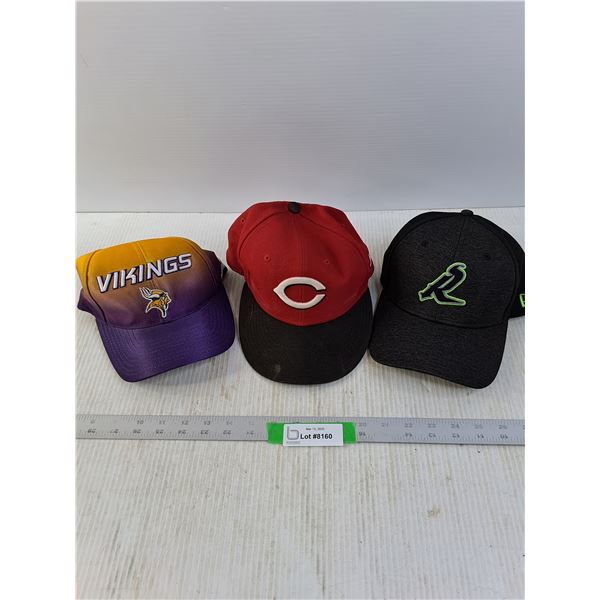 (3) Sports ball Caps