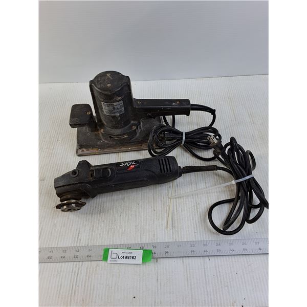 Black and Decker 10,000 RPM Sander and a 6A Skil Grinder