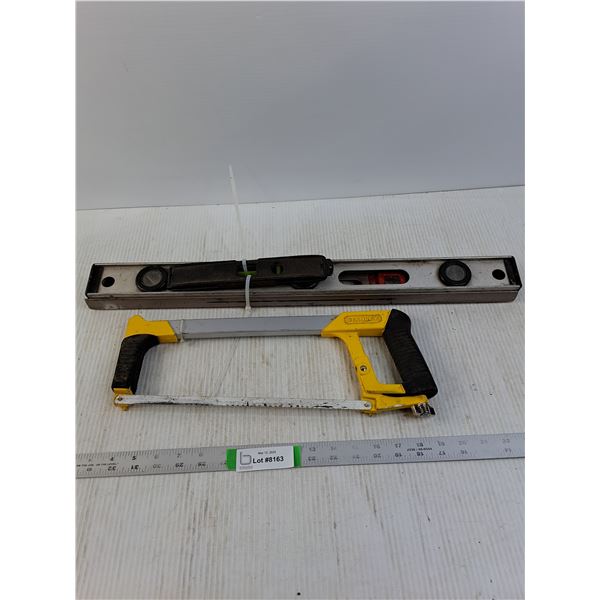 (3) Levels and a Stanley Hacksaw