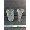 Image 1 : (2) Crystal Flower Vases