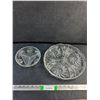 Image 1 : (2) Crystal Divided Serving Dishes