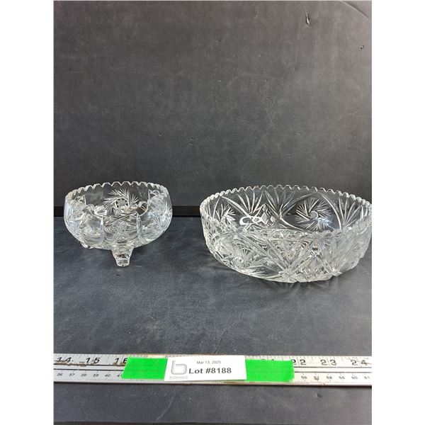Crystal Candy Dish and Bowl