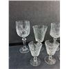 Image 2 : (7) Crystal and Glass Goblets