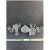 Image 1 : Glass Goblets & Sugar Cup, Crystal Vase and Lidded Dish